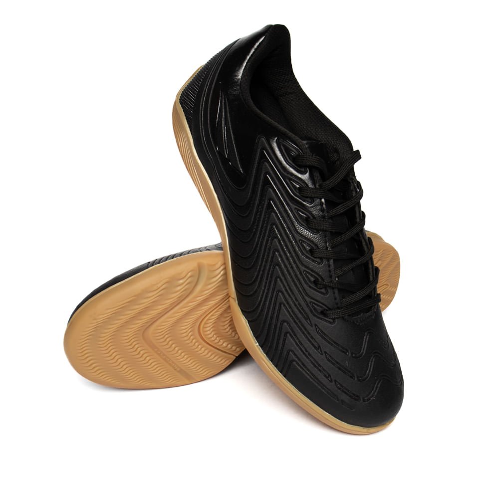 Chuteira Futsal Penalty Bravo Y-4 UltraGrip Preto Preto 5