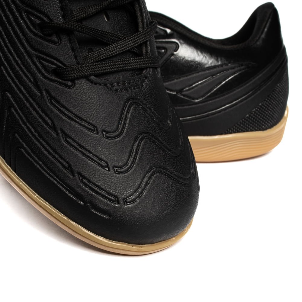 Chuteira Futsal Penalty Bravo Y-4 UltraGrip Preto Preto 6