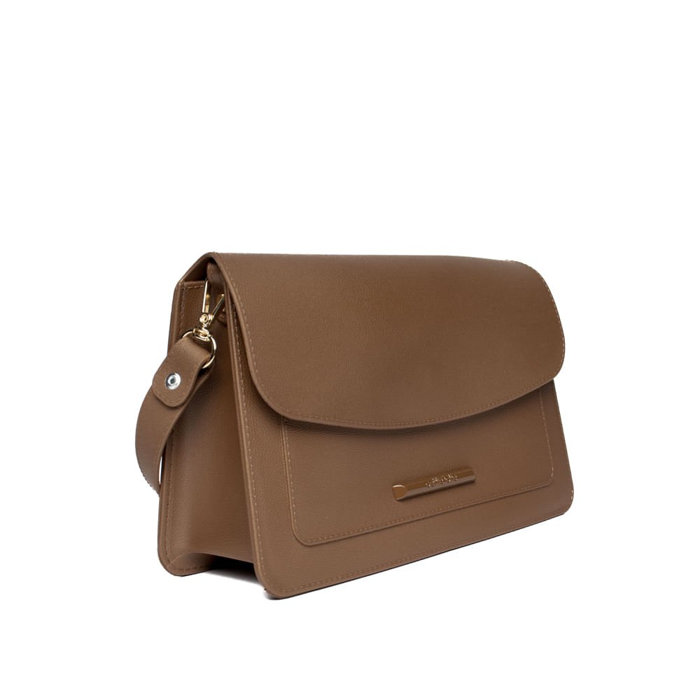 Bolsa Feminina Petite Jolie Baguete Média Corrente Marrom Marrom 3