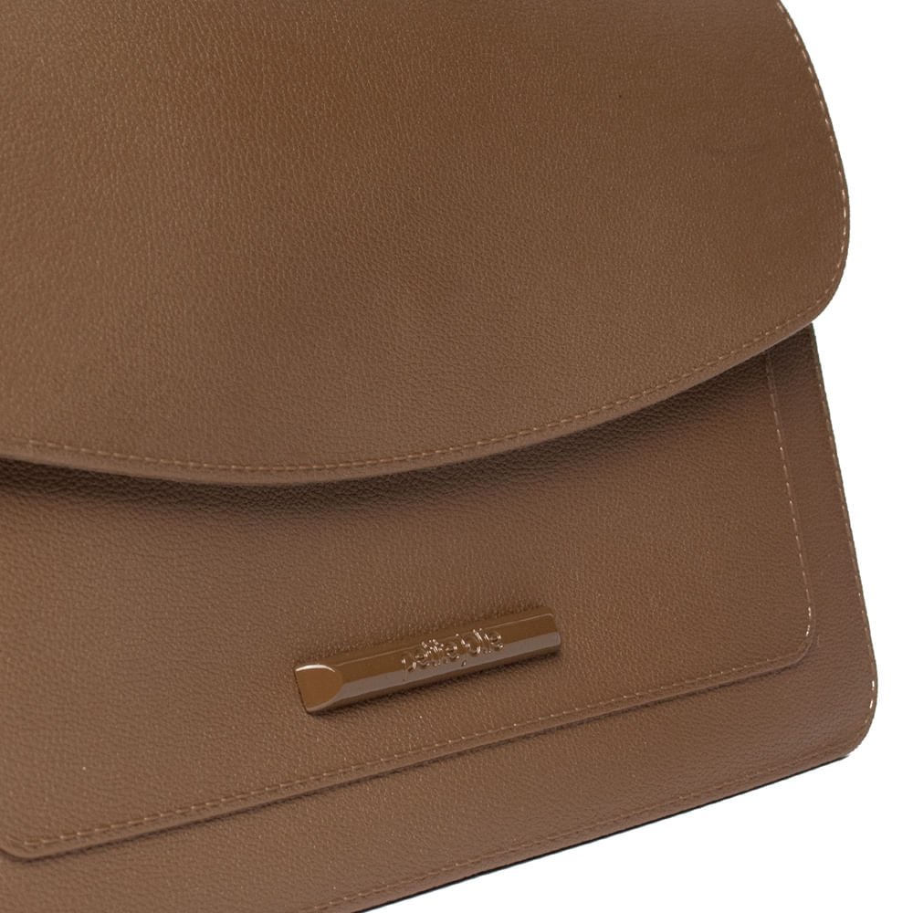 Bolsa Feminina Petite Jolie Baguete Média Corrente Marrom Marrom 5