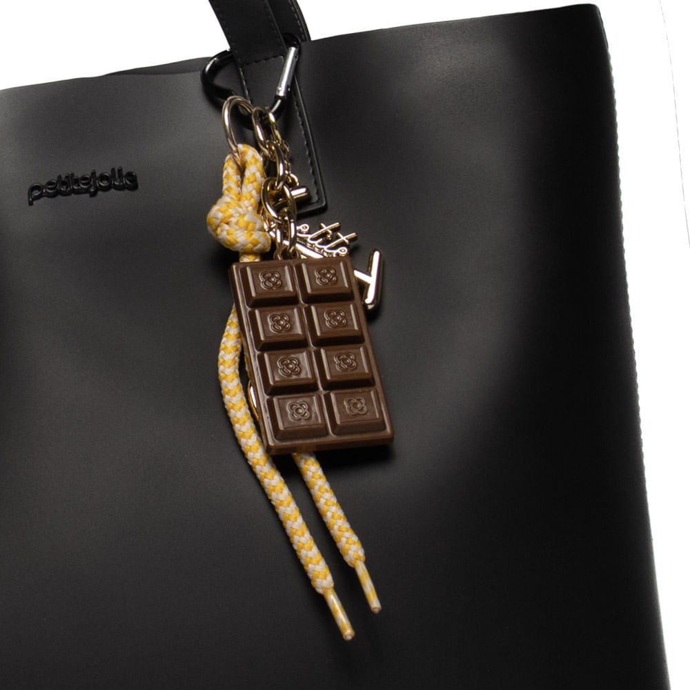 Bolsa Feminina Petite Jolie Shopper Grande Chaveiro Preto Preto 3