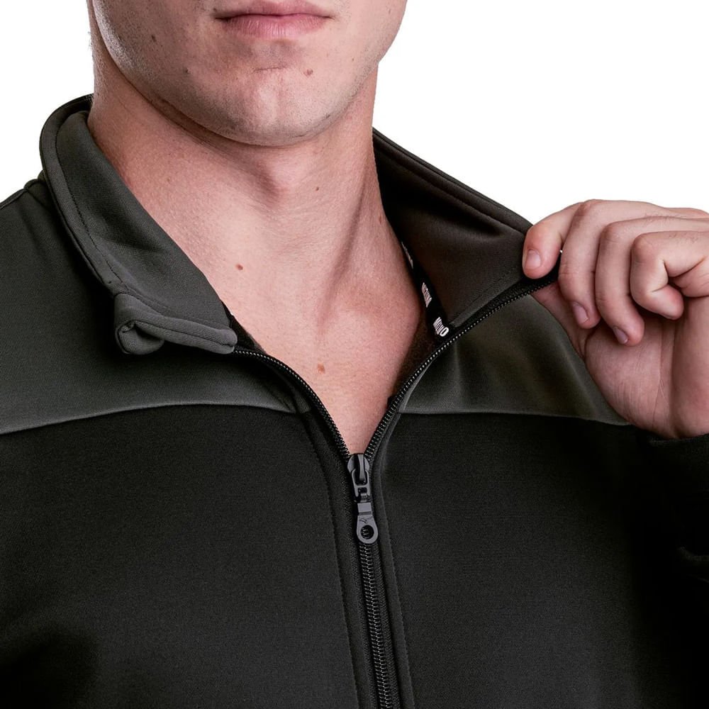 Agasalho Masculino Mizuno Root V Esportivo Preto/Cinza Preto 4