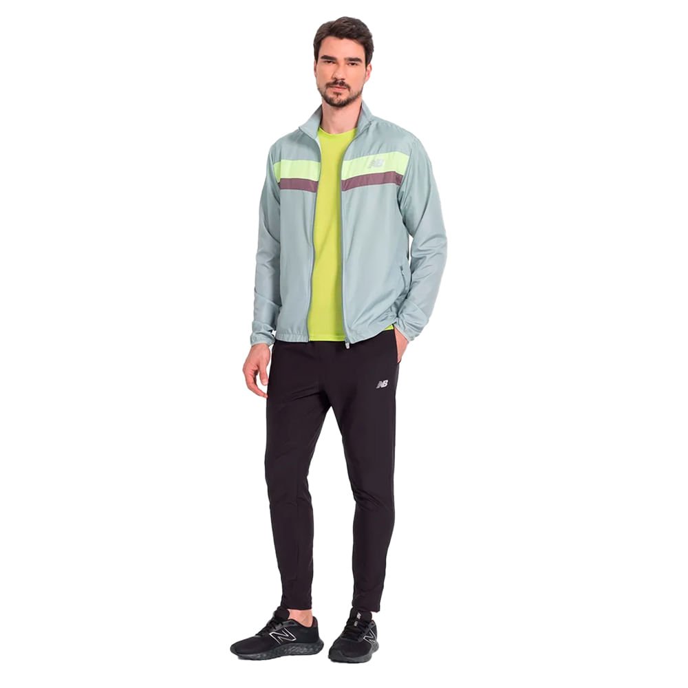 Calça Masculina New Balance Jogging Accelerate Preto Preto 5