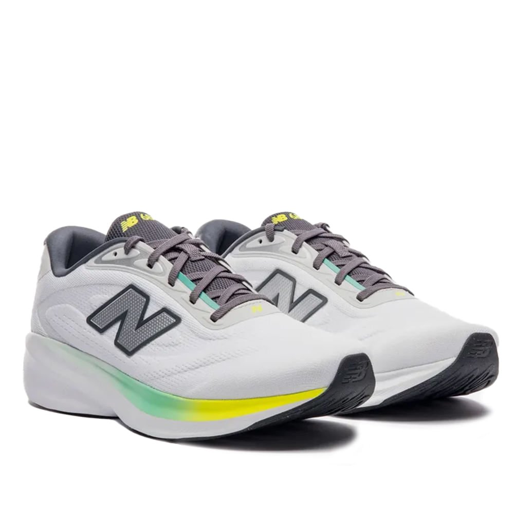 Tênis Masculino New Balance Fresh Foam 680v9 Branco/Cinza Branco 5