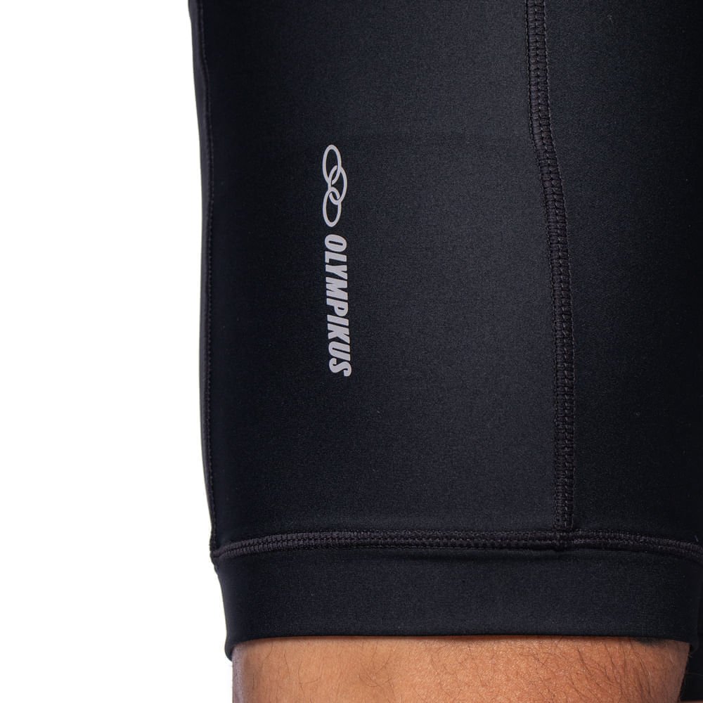 Bermuda Masculina Olympikus Funcional Flex Compression Preto Preto 4
