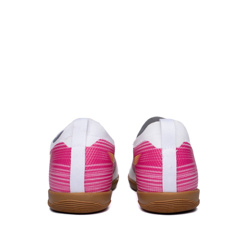 Chuteira Futsal Mizuno Alpha Club In Branco/Pink Branco 3