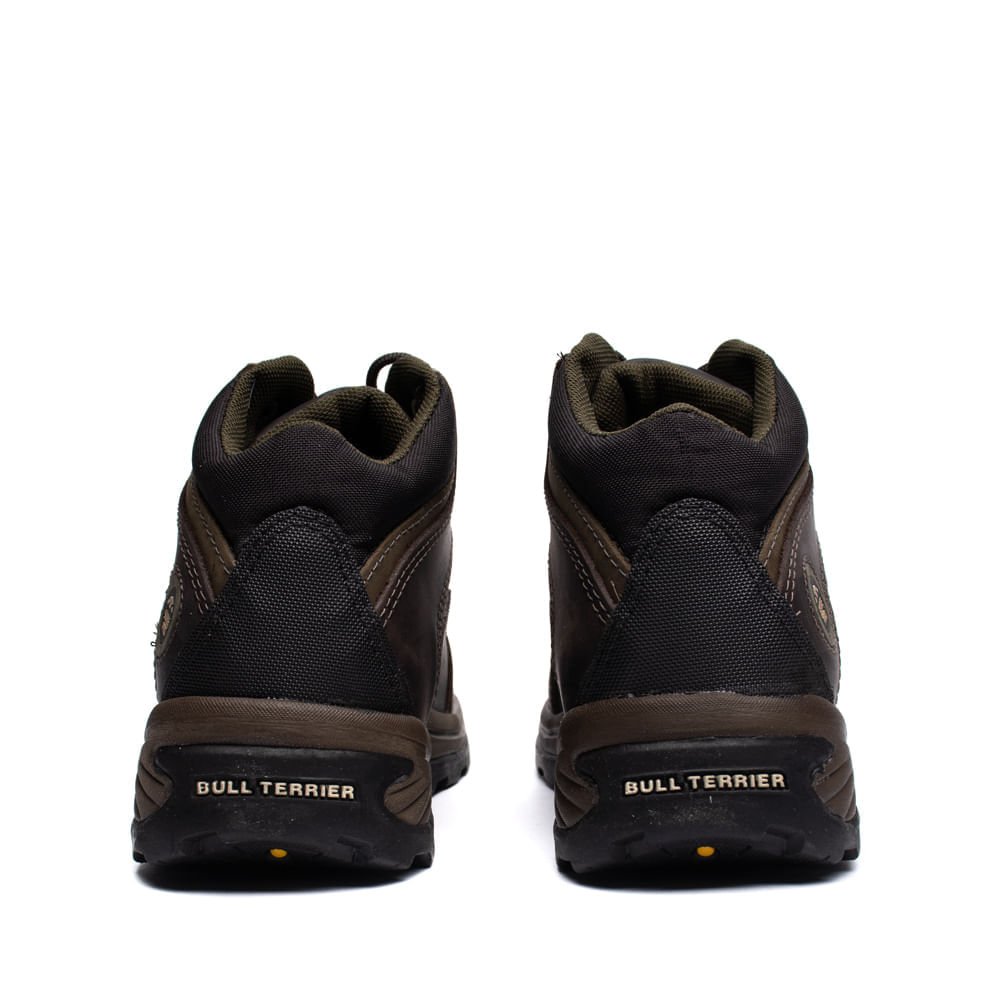 Bota Masculina Bull Terrier Trail Fox Low Couro Marrom/Musgo Marrom 3
