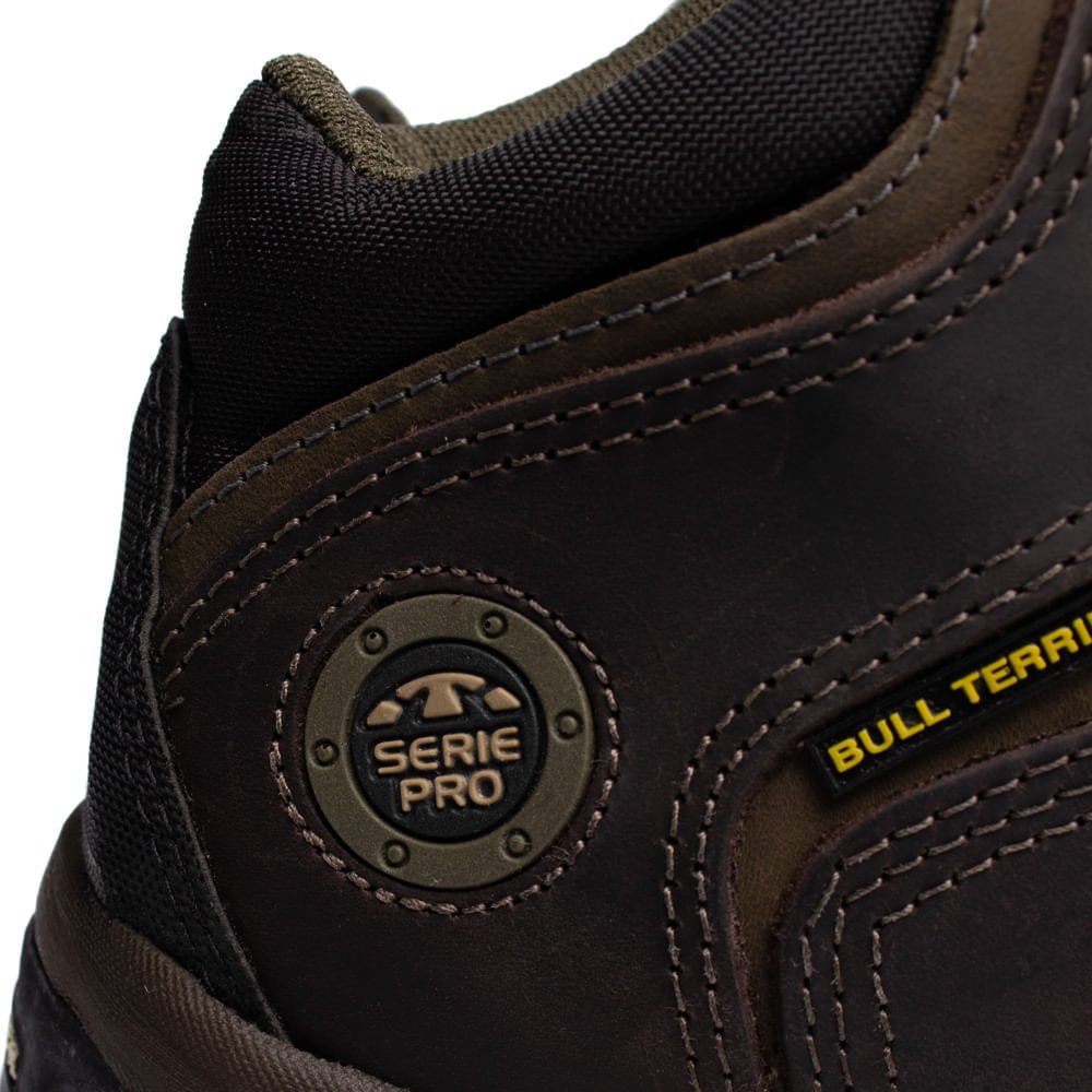 Bota Masculina Bull Terrier Trail Fox Low Couro Marrom/Musgo Marrom 6