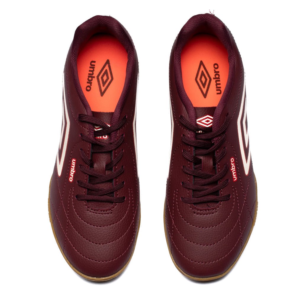 Chuteira Futsal Umbro Class Footballer Hypergrip Vinho Vermelho 4