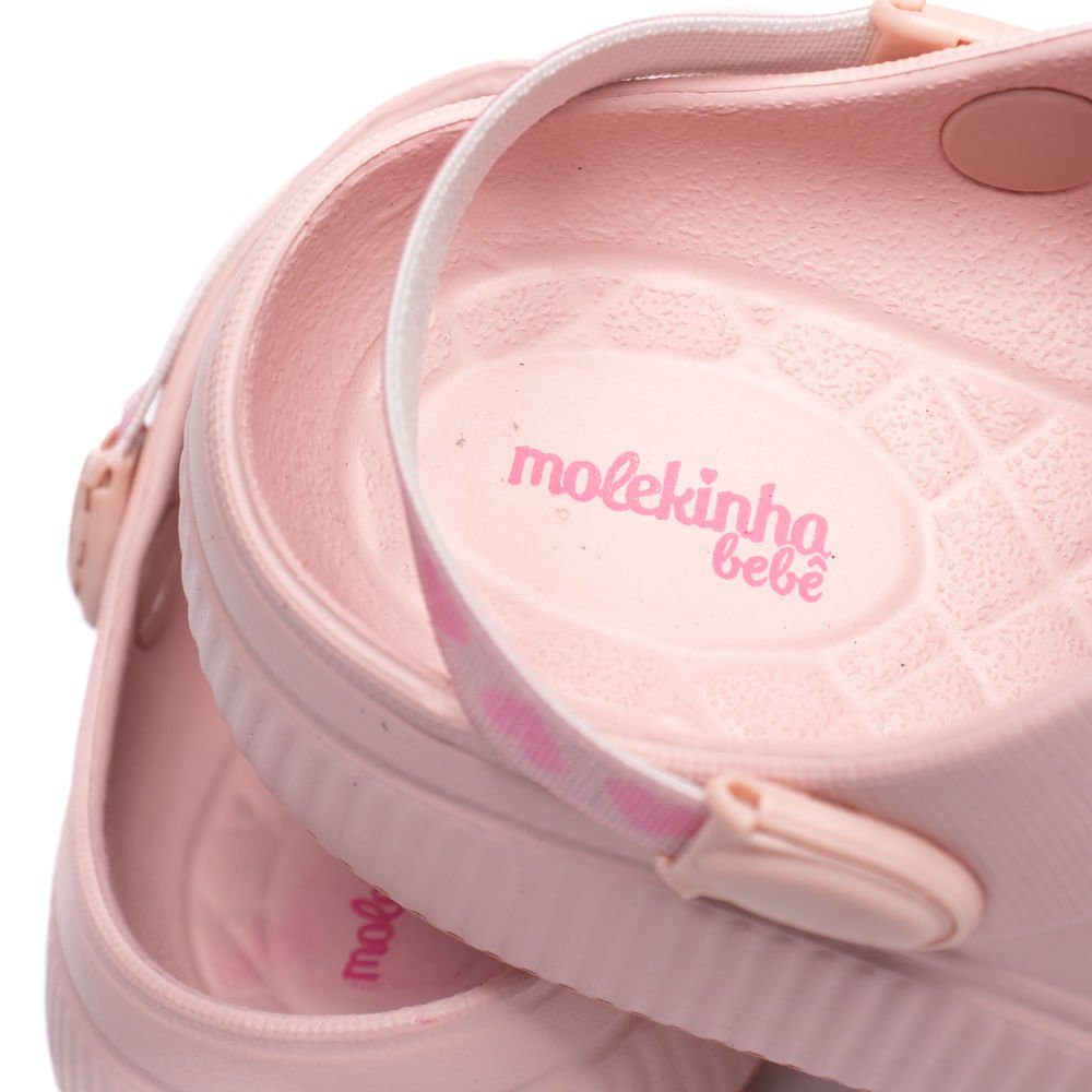 Sandália Babuche Infantil Molekinha Bebê Eva Rosa Rosa 5