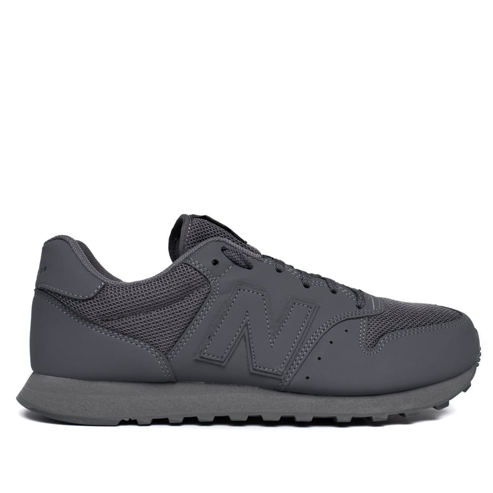 Tênis Masculino New Balance 500v2 Casual Conforto Grafite Cinza 2