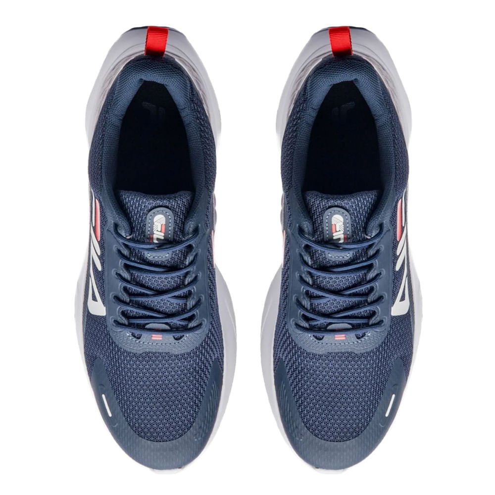 Tênis Masculino Fila Progress Lite Esportivo Marinho/Cinza Azul 4