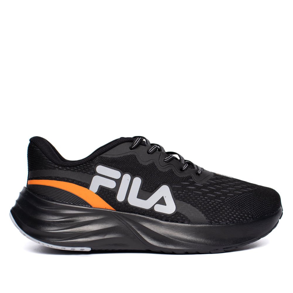 Tênis Masculino Fila Comet 2 Eva Preto/Laranja