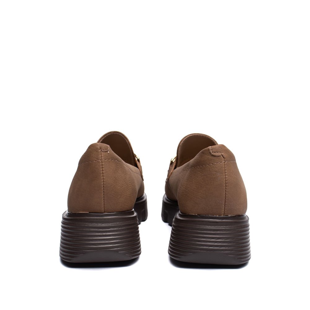 Mocassim Feminino Modare Solado Tratorado Marrom Claro Marrom 3