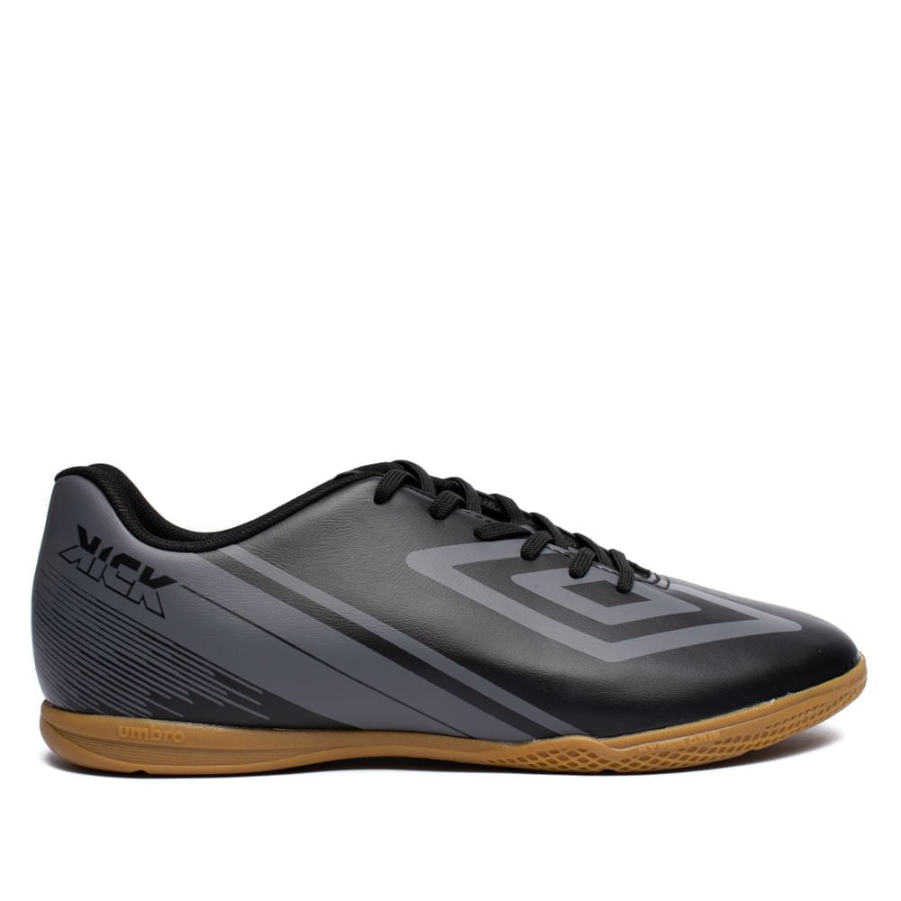 Chuteira Masculina Umbro Futsal Kick Hypergrip Preto/Cinza