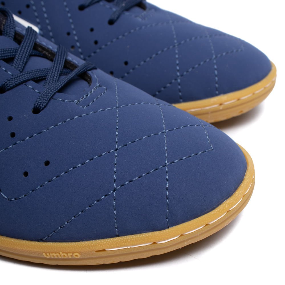 Chuteira Futsal Umbro Neostriker Ii Hypergrip Marinho/Branco Azul 6