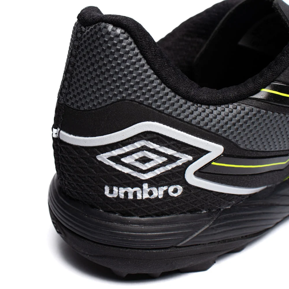 Chuteira Society Umbro Pro 5 Bump Club Esportivo Preto/Verde Preto 5