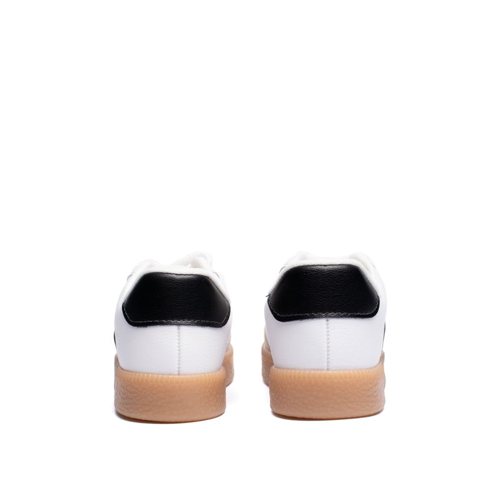 Tênis Infantil Molekinha Casual Napa Camurça Branco/Preto Branco 4