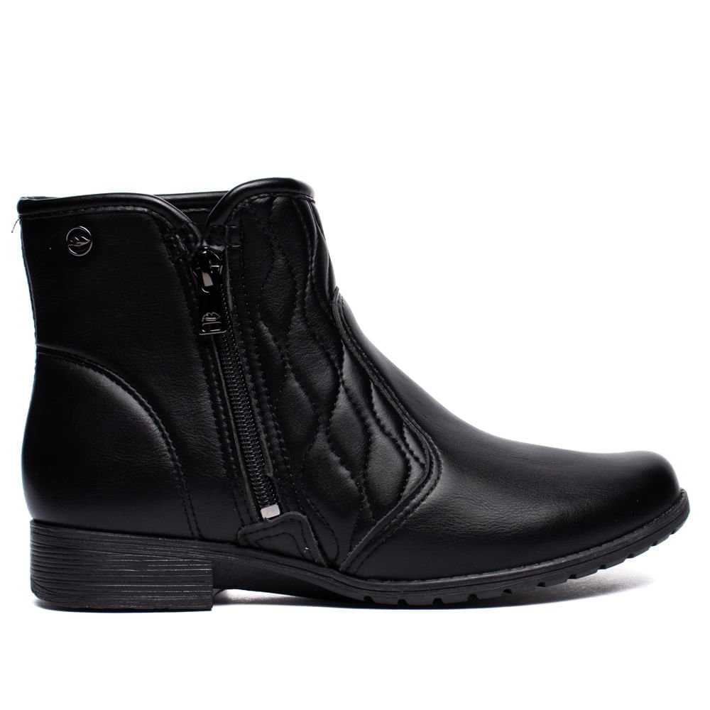 Bota Feminina Dakota Cano Curto Matelassê Preto