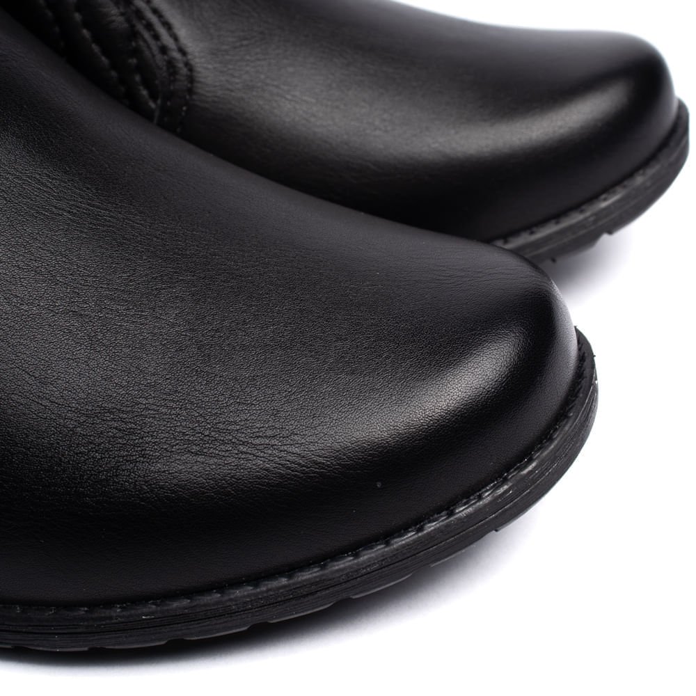 Bota Feminina Dakota Cano Curto Matelassê Preto Preto 5