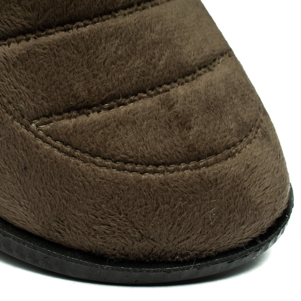 Pantufa Masculina Pegada Atoalhado Soft Touch Musgo Verde 5