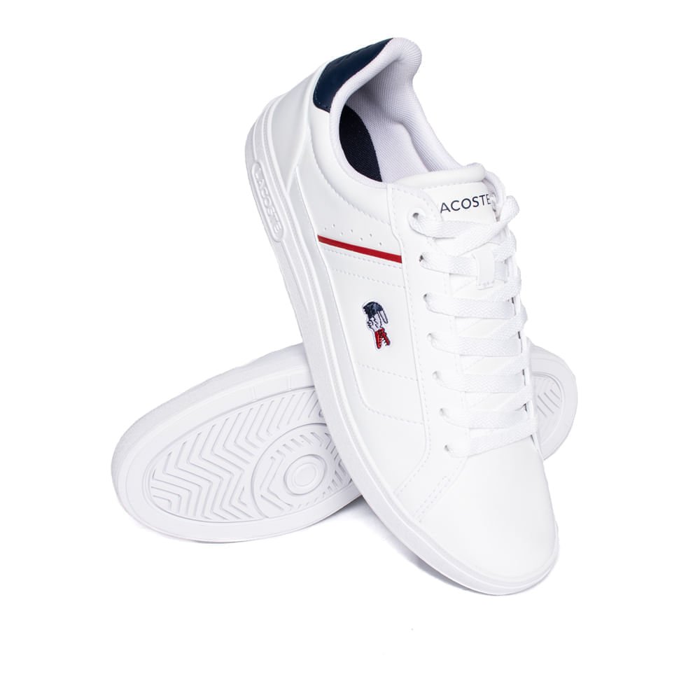 Tênis Masculino Lacoste Europa Pro V Branco/Marinho Branco 5
