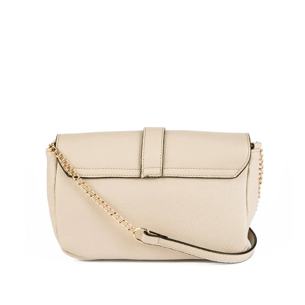 Bolsa Feminina Dakota Pequena Transversal Logo Bege Bege 3