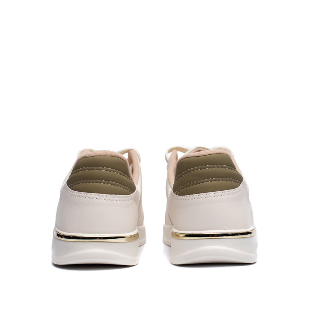 Tênis Feminino Modare Casual Branco/Verde Branco 4