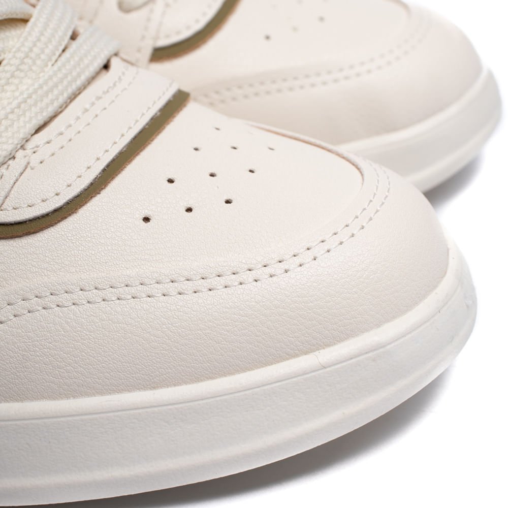 Tênis Feminino Modare Casual Branco/Verde Branco 5