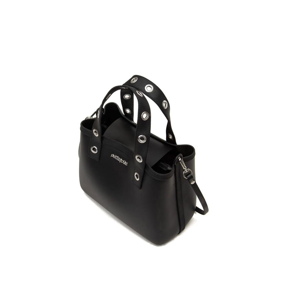 Bolsa Feminina Petite Jolie Tote Média Secret Preto Preto 2