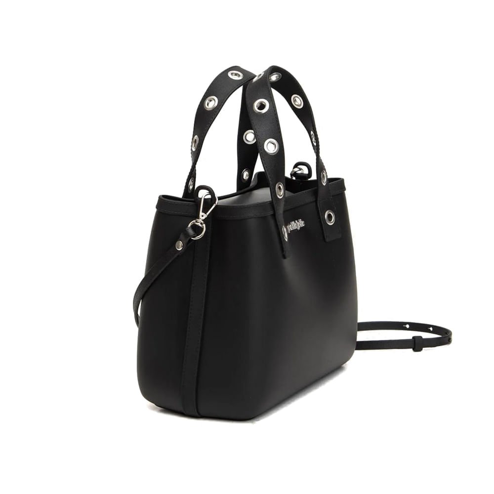 Bolsa Feminina Petite Jolie Tote Média Secret Preto Preto 3