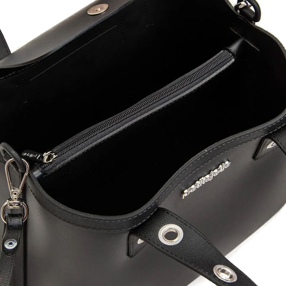 Bolsa Feminina Petite Jolie Tote Média Secret Preto Preto 4