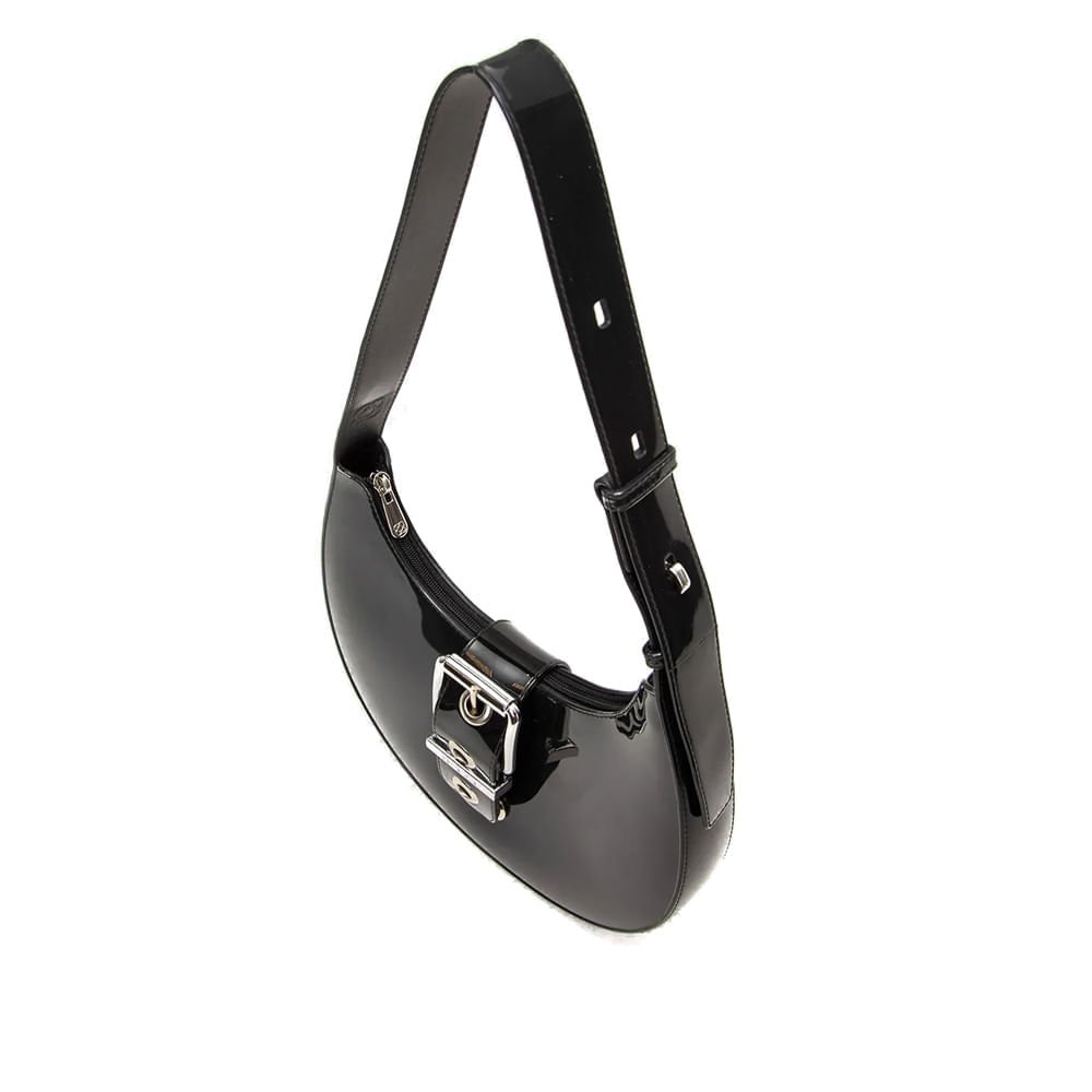 Bolsa Feminina Petite Jolie Média Moon Hobo J-Lastic Preto Preto 2