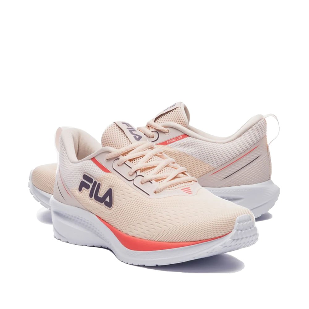Tênis Feminino Fila Rise Up Energized Esportivo Bege/Rose Bege 5