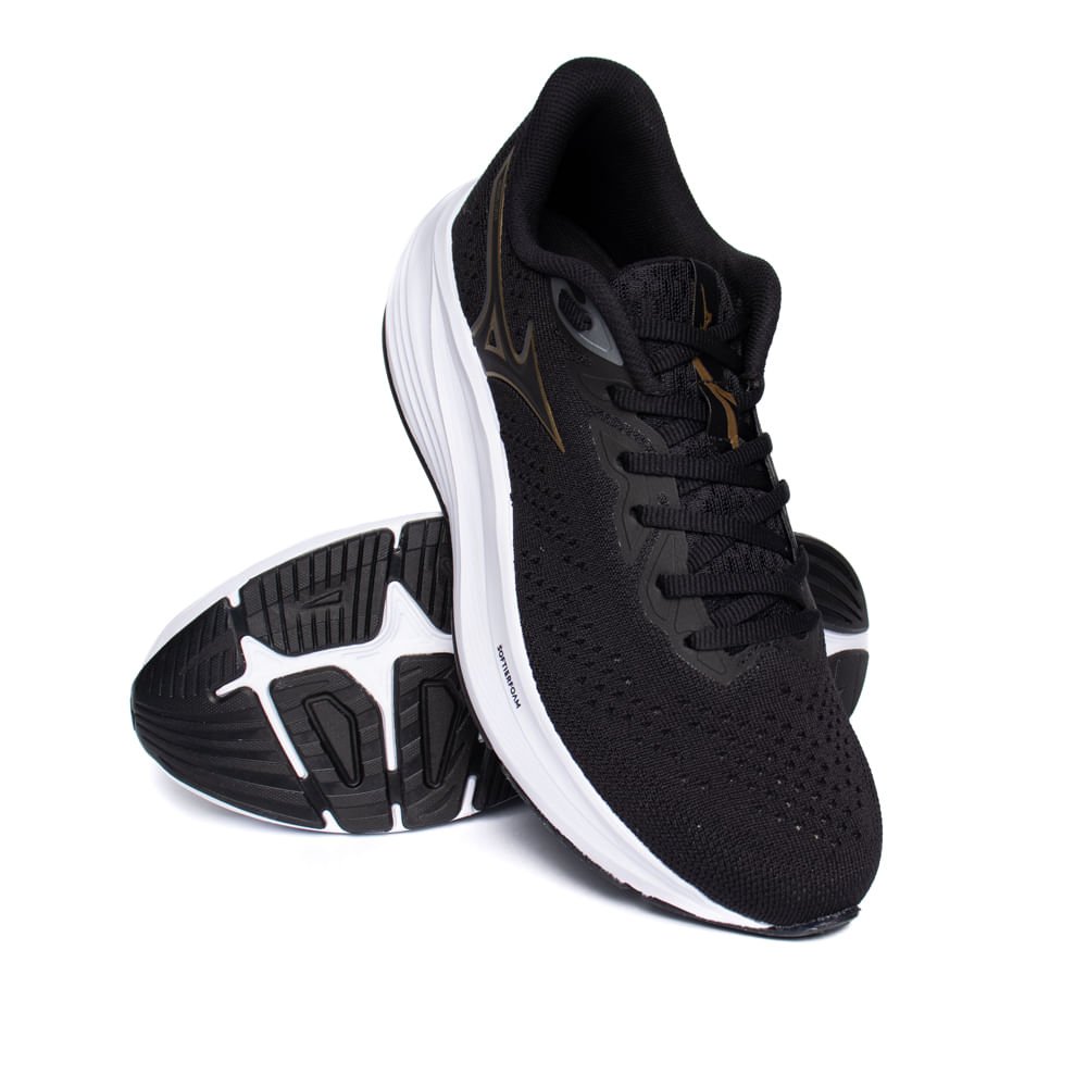 Tênis Masculino Mizuno Lively Esportivo Preto Preto 5