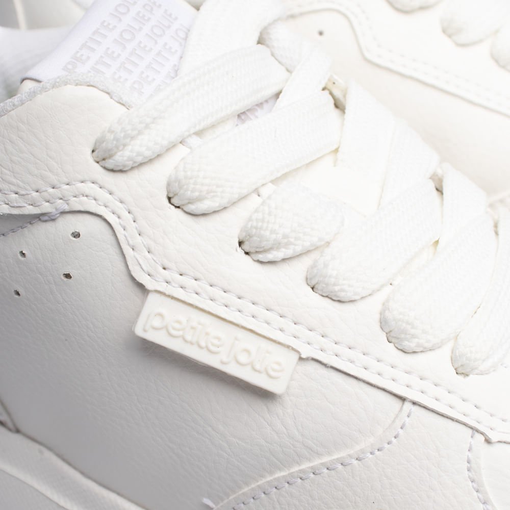 Tênis Feminino Petite Jolie Start Branco Branco 5