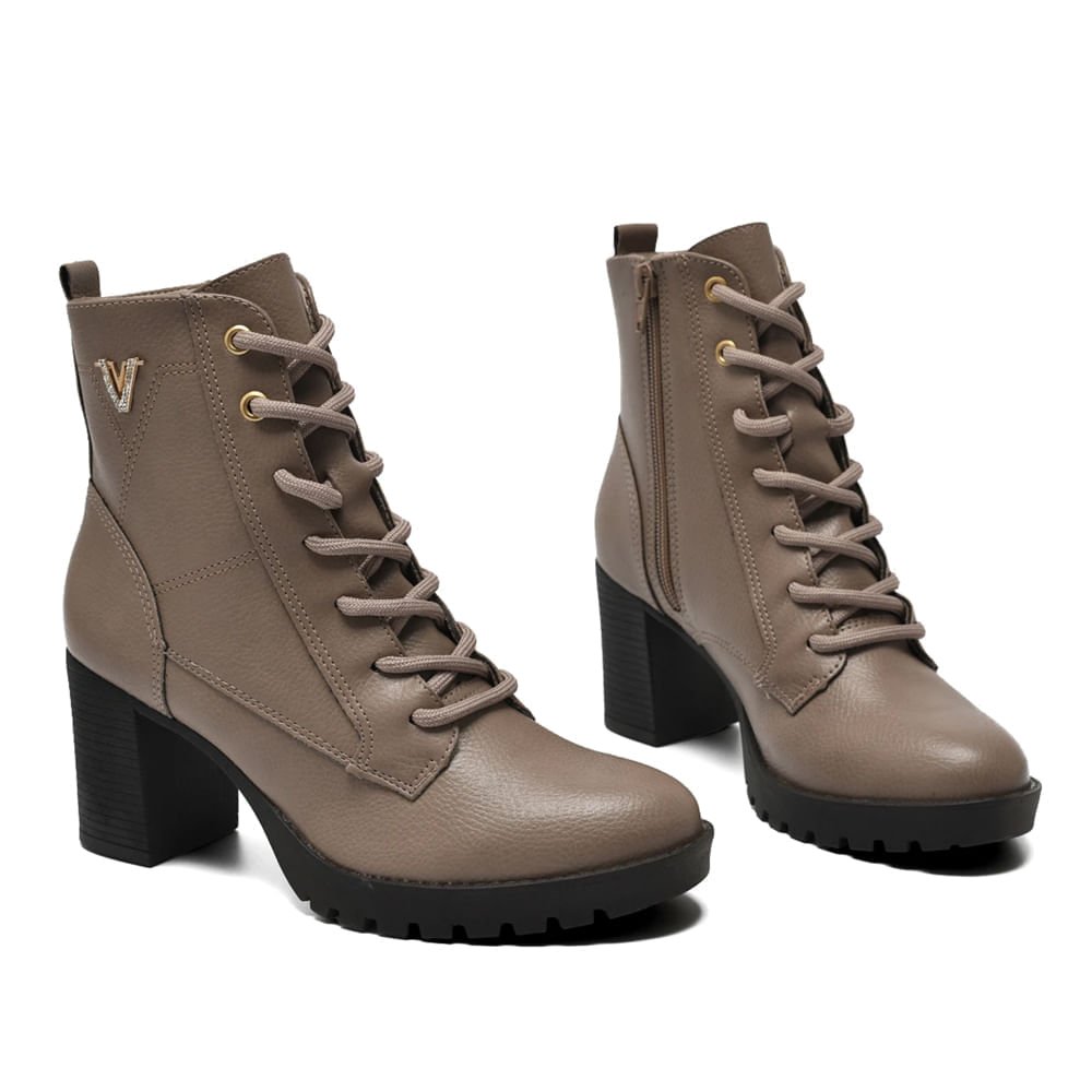 Coturno Feminino Via Marte Napa Burnished Marrom Claro Marrom 2