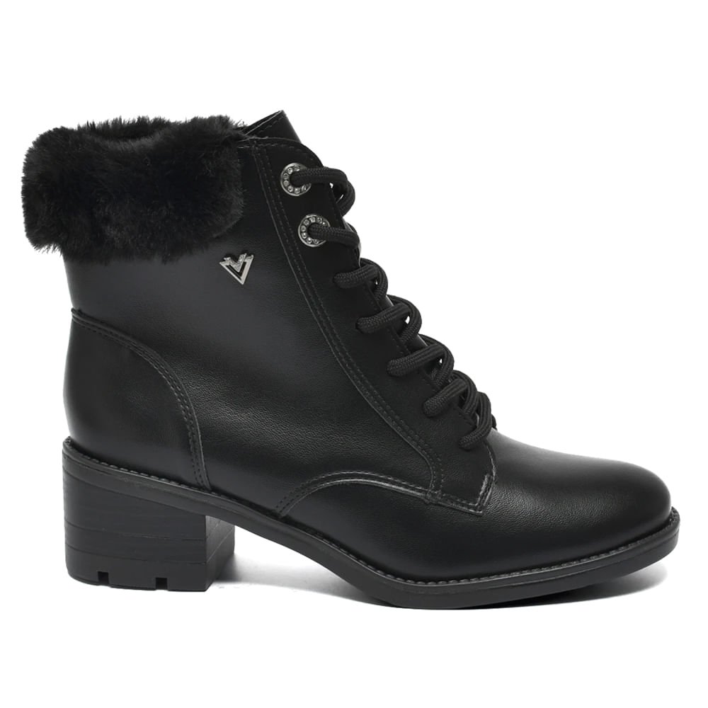 Coturno Feminino Via Marte Napa Peluciado Preto