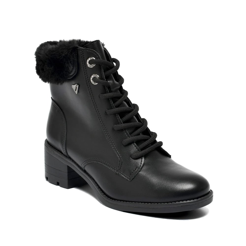 Coturno Feminino Via Marte Napa Peluciado Preto Preto 3