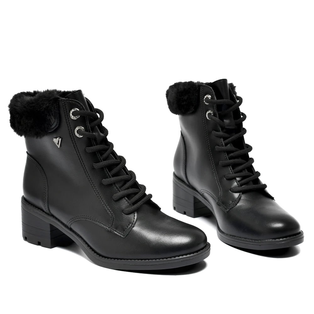 Coturno Feminino Via Marte Napa Peluciado Preto Preto 4