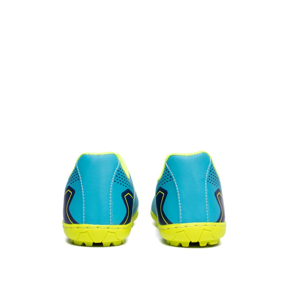 Chuteira Society Infantil Topfly Costurada Azul Celeste Azul 3