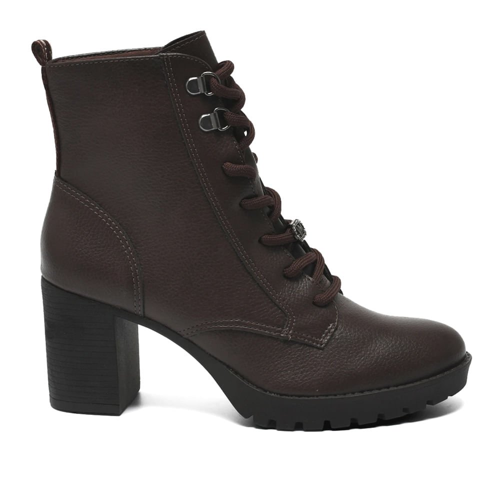 Coturno Feminino Via Marte Napa Burnished Café