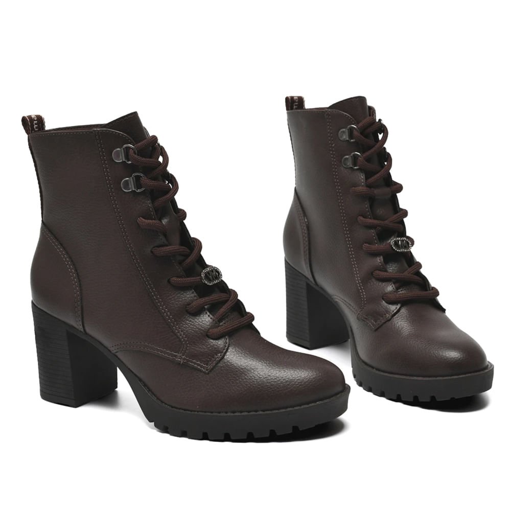 Coturno Feminino Via Marte Napa Burnished Café Marrom 3