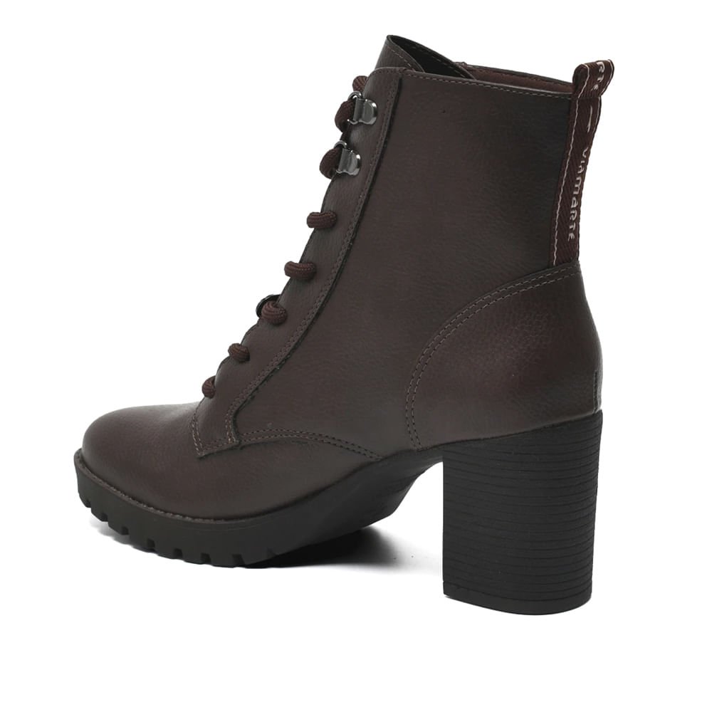 Coturno Feminino Via Marte Napa Burnished Café Marrom 4