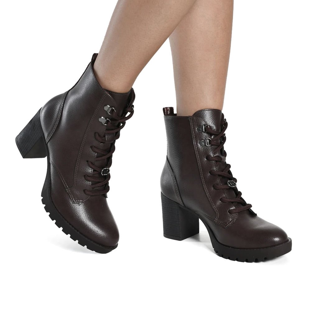 Coturno Feminino Via Marte Napa Burnished Café Marrom 5