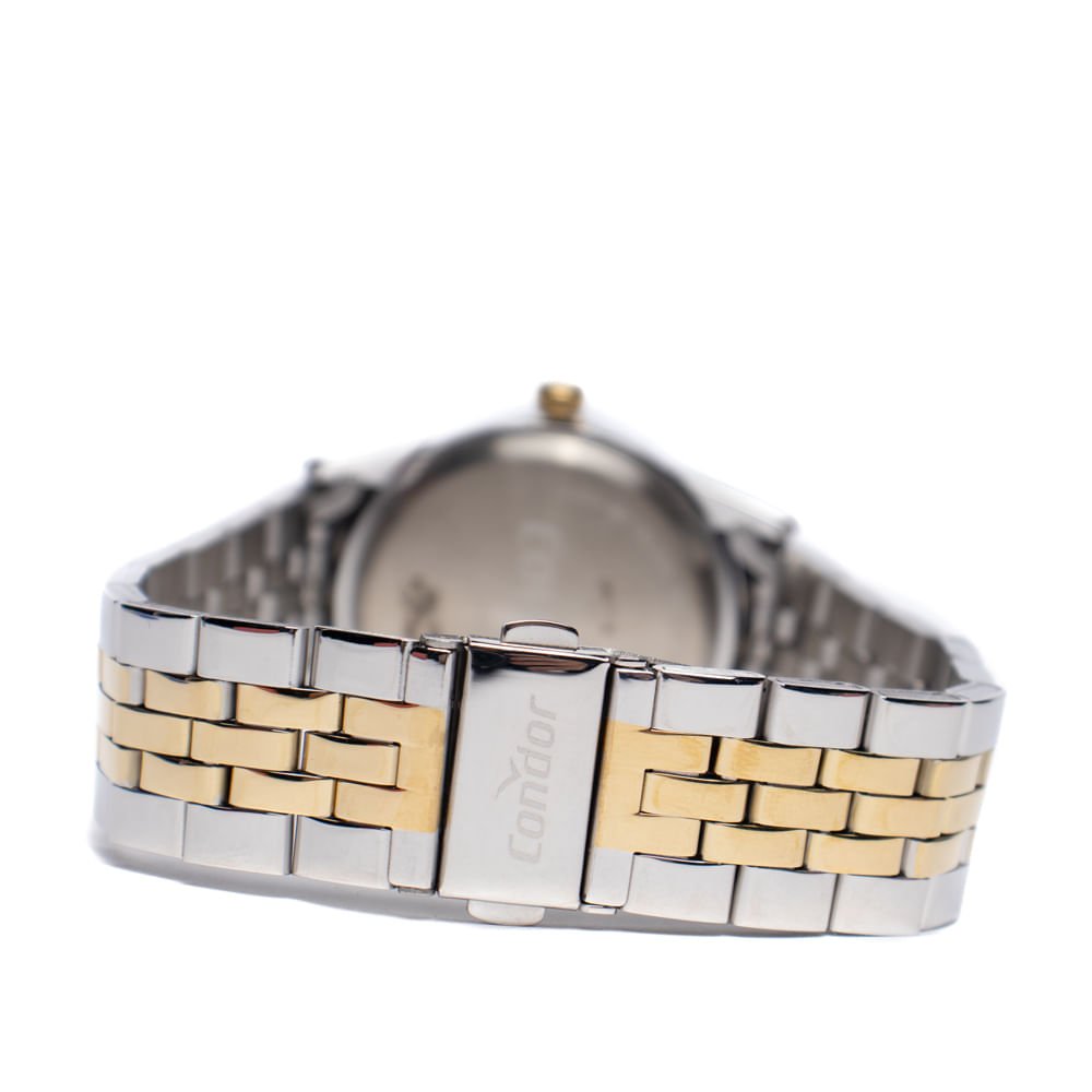 Relógio Feminino Condor Co2035nqr/K4k Estiloso Prata/Dourado Prata 5