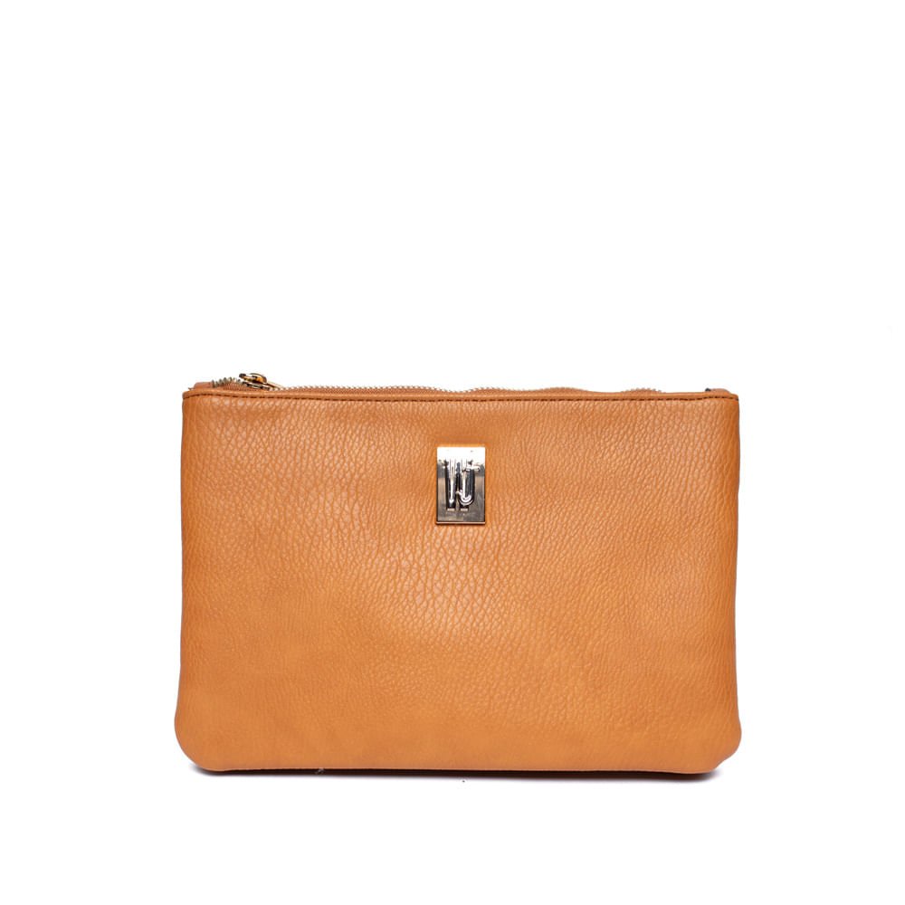 Bolsa Feminina Wj Transversal Divisória Caramelo