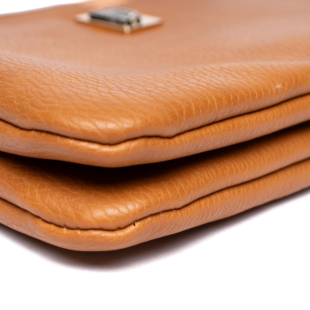 Bolsa Feminina Wj Transversal Divisória Caramelo Marrom 3