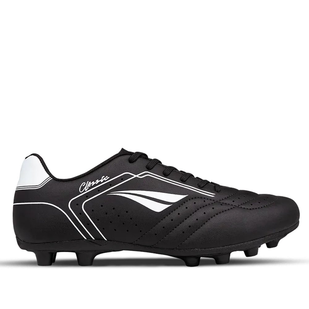 Chuteira Masculina Penalty Campo Classic Y-1 Preto/Branco
