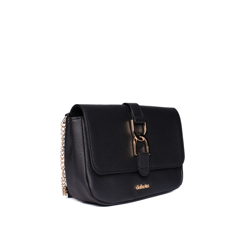 Bolsa Feminina Dakota Pequena Transversal Logo Preto